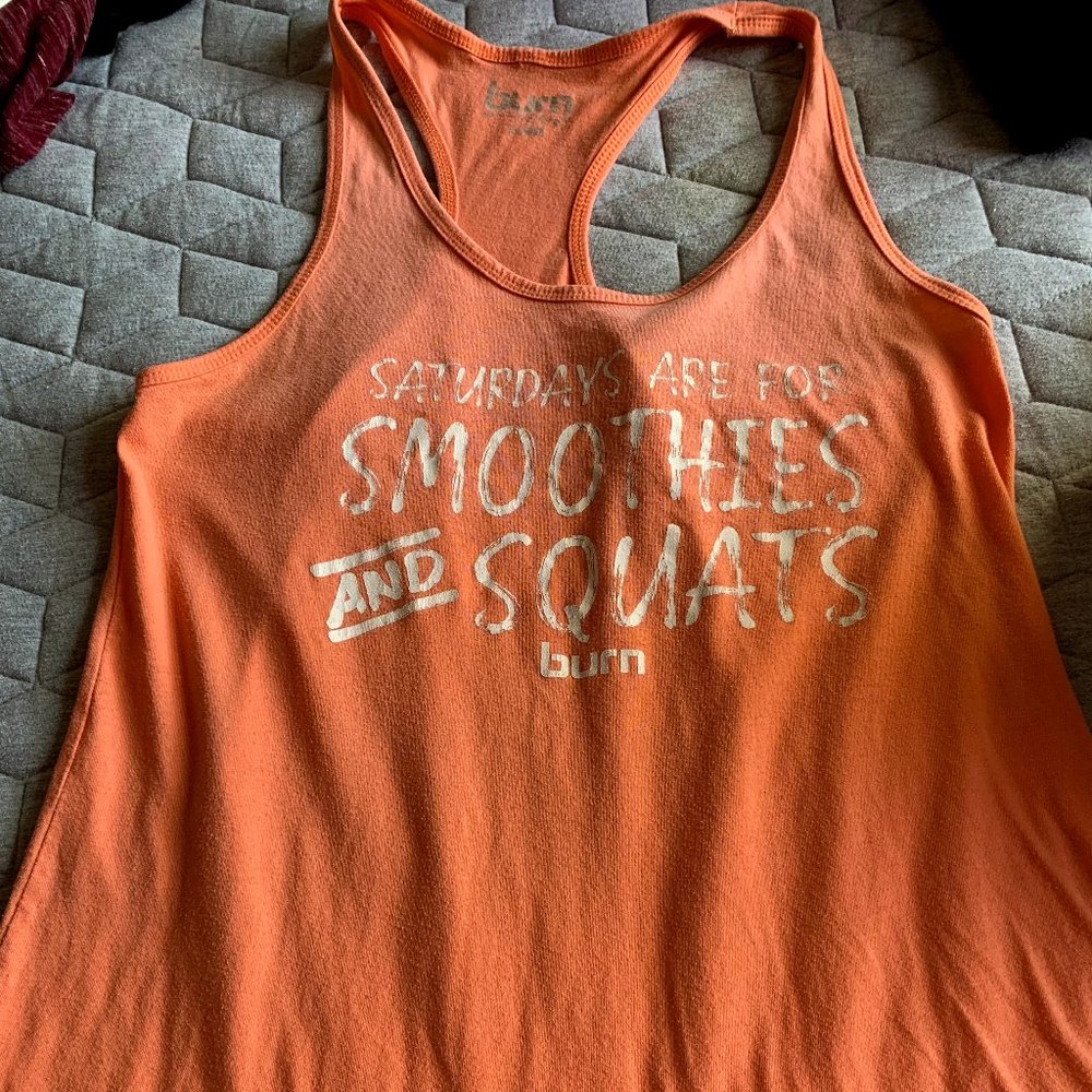 COPY - Burn Boot Camp Tank - Smoothie and Squats